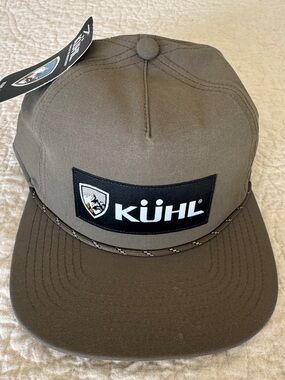 KÜHL renegade Camp Hat, Burnt Olive One Size adjustable.  Snapback Hat NWT